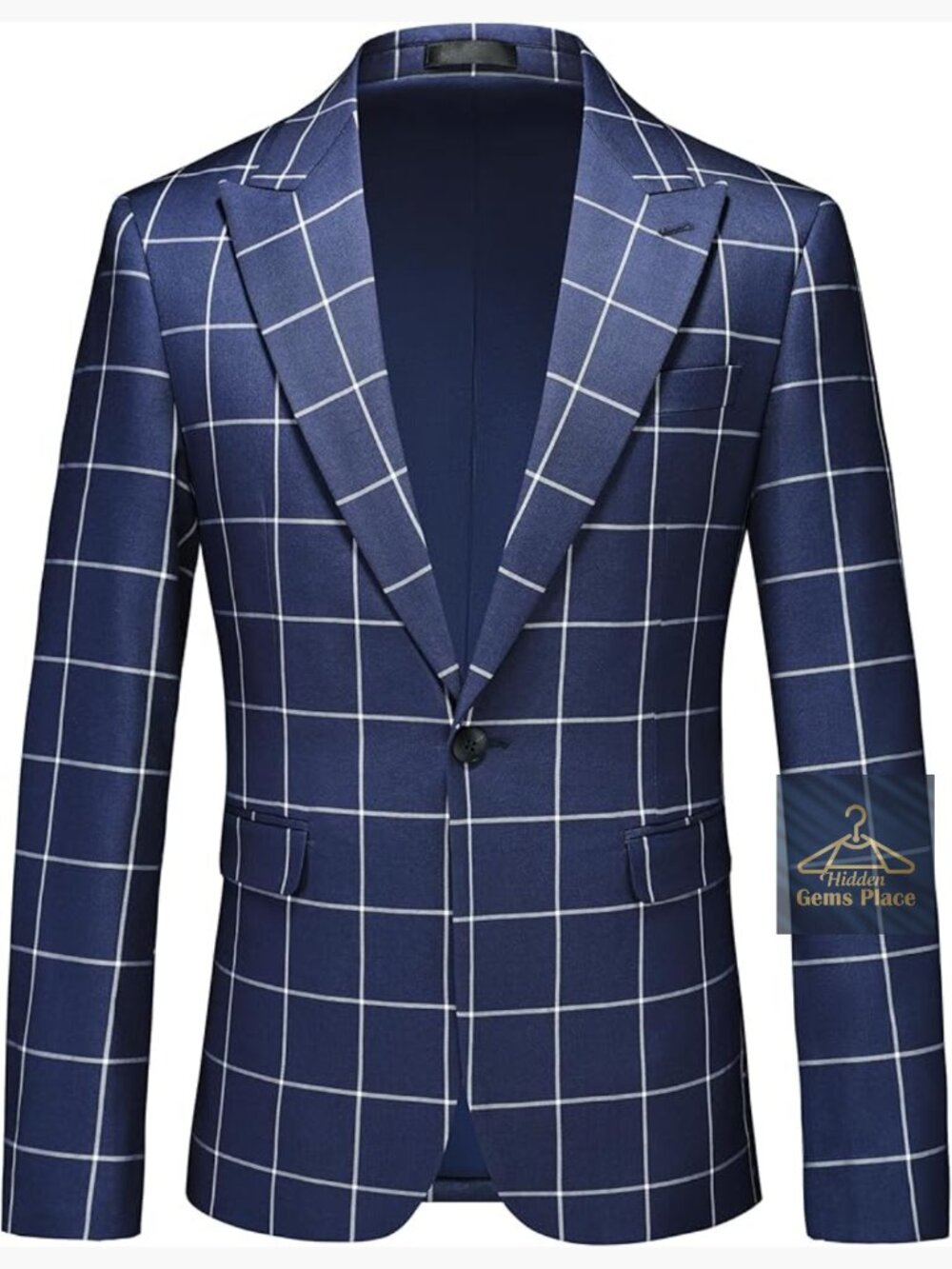 Men's Slim Fit Plaid Suit Set Jacket Vest Pants for Wedding Party Prom